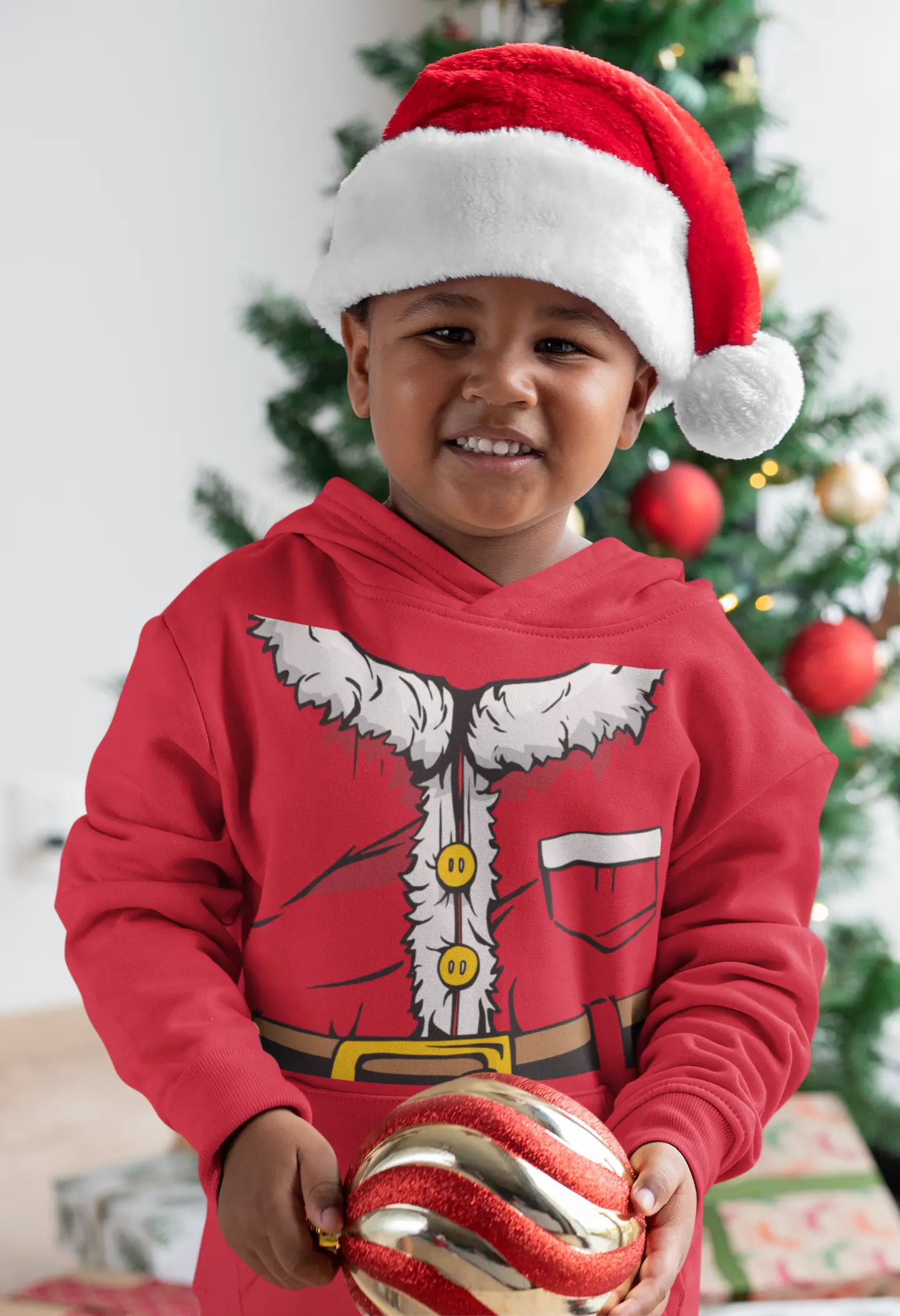 santa costume for christmas ready to press dtf design