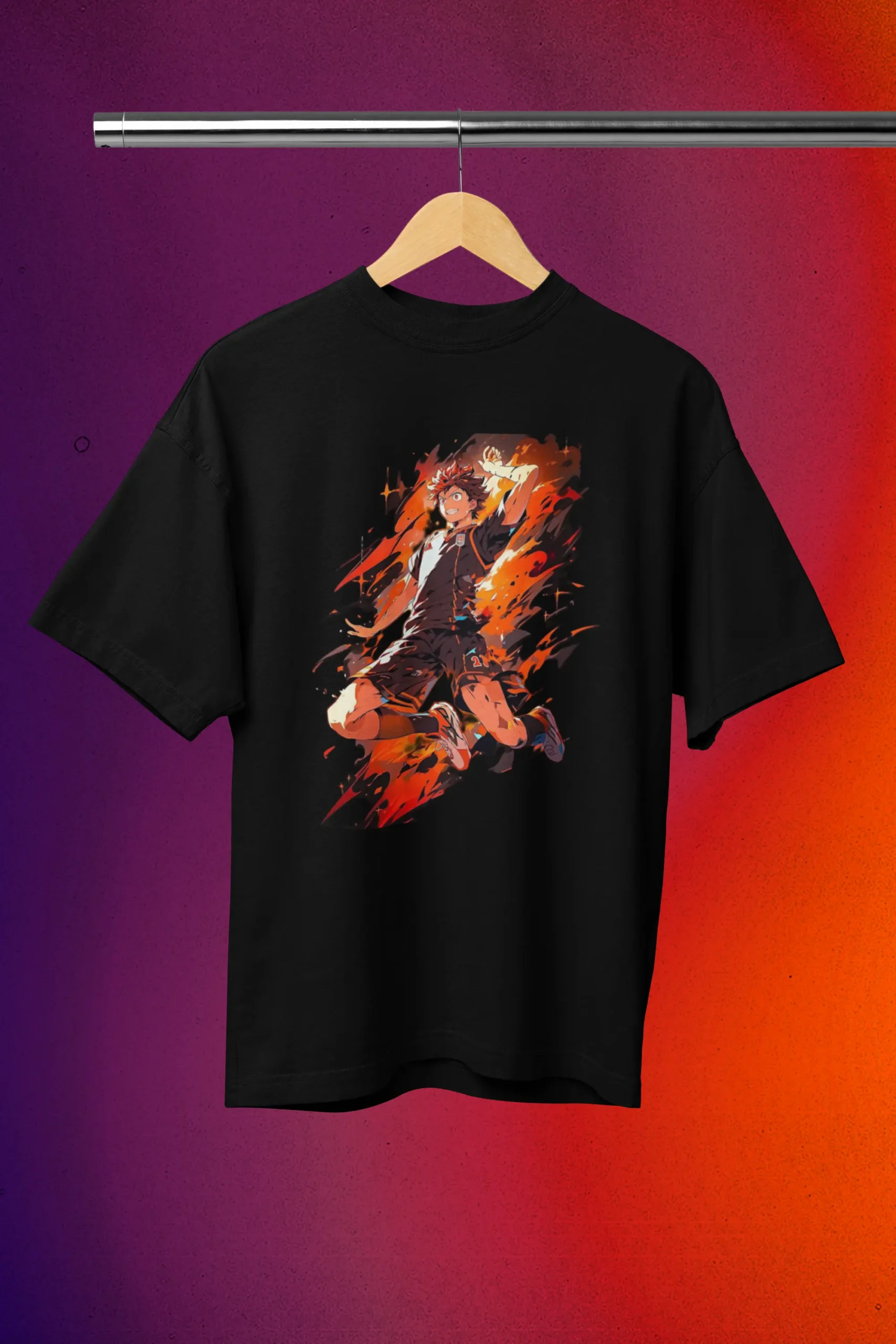 HAIKYUU Anime Volley Ball Fighter ready to press printed DTF design