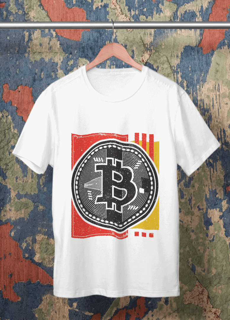 Funky Bitcoin Millionaire T shirt for men online in India Abs