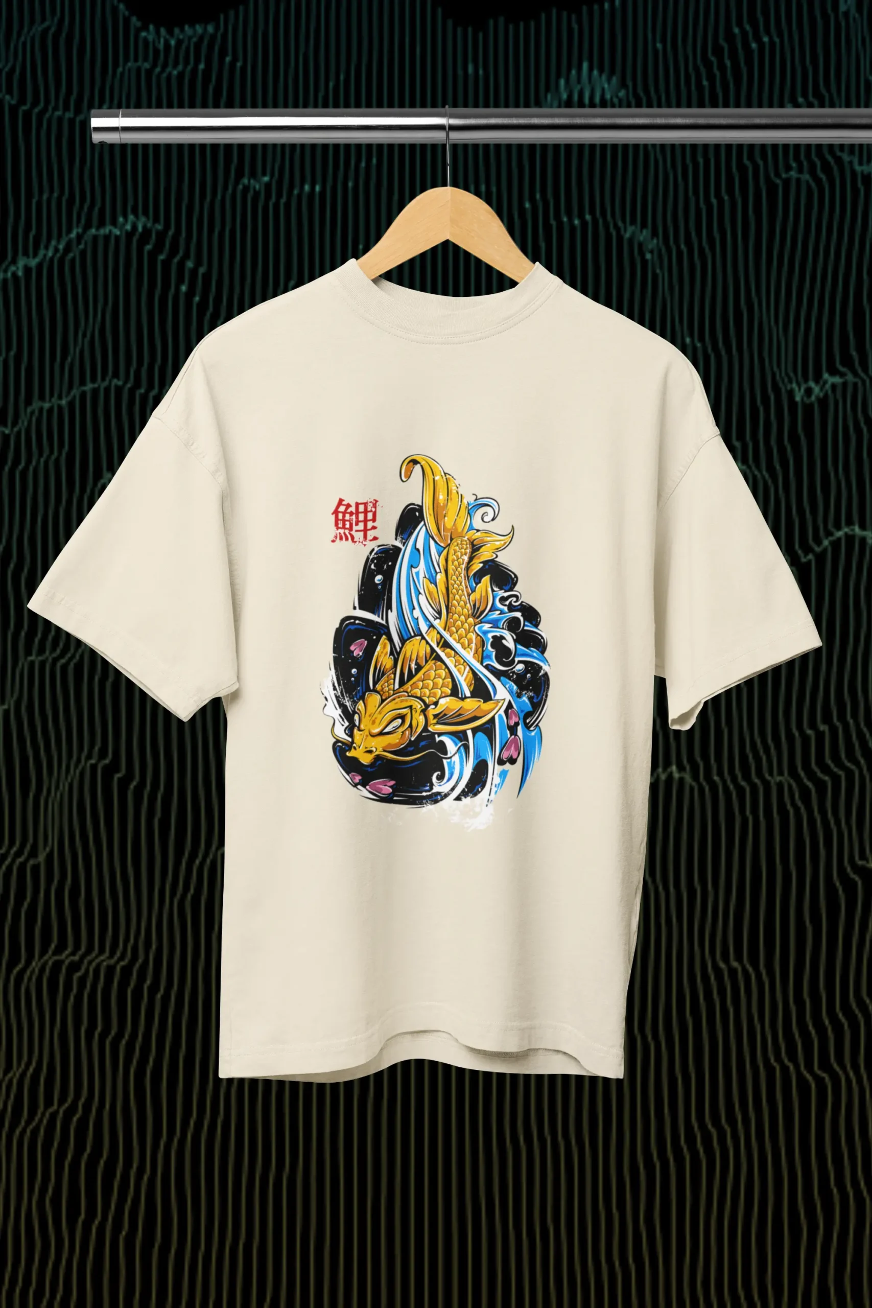Fish Fury readymade DTF Design - Ready to Iron on Print Long Mockup